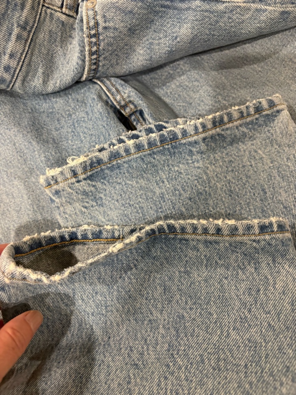 Agolde Vintage High Rise boot blue jeans sz 29 - Picture 6 of 7